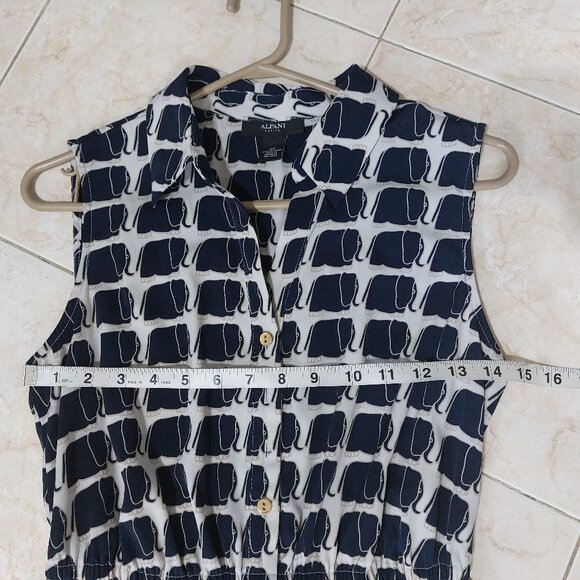 Alfani Elephant Print Dress 6P Great Summer Sleeveless Dress - Picture 3 of 10